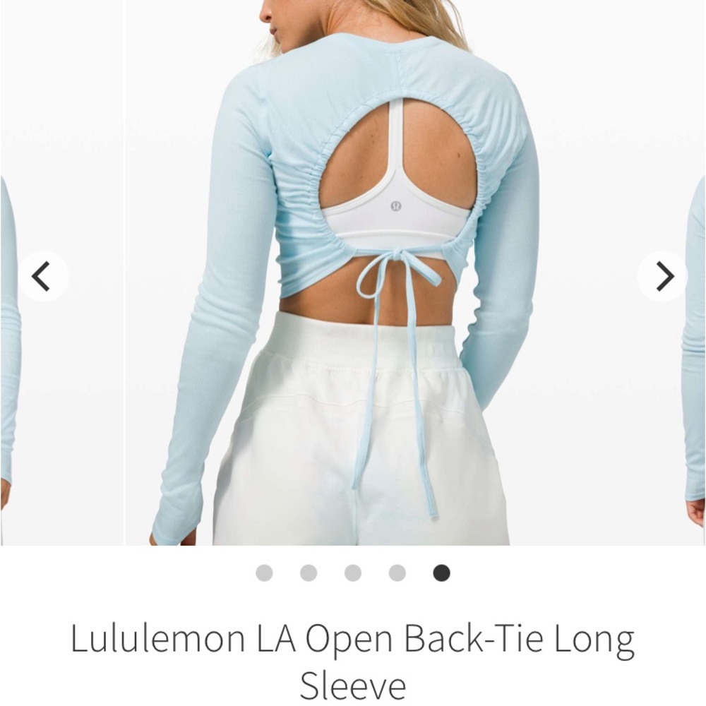 ISO lululemon la open back-tie long sleeve